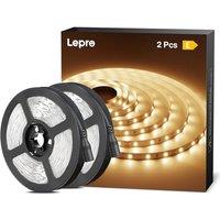 Lepro Warm White LED Strip Lights 5M (No Plug, Striplight Only), 300 LEDs, 2300lm, 3000K, Stick on LED Lights for Kitchen Cabinet, Counter and Cupboar