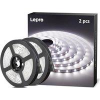 Lepro White LED Strip Light 5M (No Plug, Striplight Only), 300 LEDs, 2300lm, 6000K, Stick on LED Lights for Kitchen Cabinet Cupboard, Mirror and DIY (