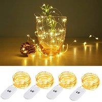 LE Battery Fairy Lights, 1M 20 LED Small Fairy Lights, Warm White Christmas Lights, Battery Powered Mini Copper Wire Lights for Halloween, Christmas T