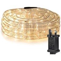 Lepro Outdoor Rope Lights Mains Powered, Connectable, 10m/33ft 240 LED Outdoor Garden Lights Plug in, Bright Warm White, Waterproof 10mm Thick Rope Li