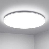 Lepro Bathroom Lights Ceiling, 24W 2400lm Bright LED Ceiling Light, IP54 Waterproof, Daylight White 5000K, Large, Flush Ceiling Light for Living Room