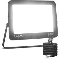 Lepro 50W Led Floodlight Outdoor, 5000lm LED Security Lights, 350W Incandescent Lamp Equivalent, Waterproof IP65, Daylight White Outdoor Lights for Ga