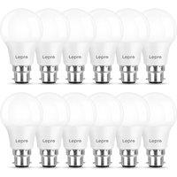 Lepro Bayonet Light Bulbs 60W Equivalent, Warm White 2700K, 8.5W 806lm LED Bayonet Bulb, B22 LED Bulbs, BC GLS Energy Saving Lightbulbs Bayonet, Non-d