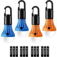 Lepro Camping Lamp, Portable Tent Lamp, LED Camping Lantern, Camping Light, Light Bulb Set - Emergency Lighting 4 Pieces for Camping Adventure Fishing
