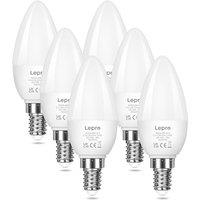 Lepro E14 LED Light Bulb, Warm White 2700K, 4.2W 470 Lumen, 40W Equivalent Candle Bulbs, Small Edison Screw SES, Energy Saving, Non-dimmable, Pack of