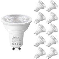 Lepro GU10 LED Bulbs, Warm White 2700K, 3.6W 345lm Energy Saving Light Bulbs, 50W GU10 Halogen Spotlight Bulbs Equivalent, 38 Narrow Beam, No Flicke