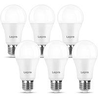 Lepro E27 Screw Bulbs 100W Equivalent, Cool White 6500K, 13W 1520lm Super Bright E27 LED Bulbs, GLS Energy Saving Edison Lightbulb, Non-dimmable, Pack
