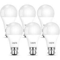 Lepro Bayonet Light Bulb, Cool White 6500K, 60W Equivalent, 8.5W 806LM B22 LED Bulb Daylight White, Energy Saving Light Bulbs Bayonet, Non-dimmable, P