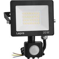 Lepro Security Lights Outdoor Motion Sensor, 20W 2000 Lumen PIR Lights, IP65 Waterproof Motion Sensor Flood Light, Ultra Thin Garden Security Light fo
