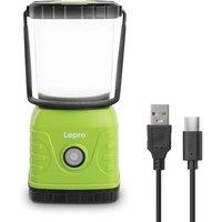 Lepro Camping Light Rechargeable, 1300 Lumen Camping Lantern for Tents, Dimmable 4 Modes, Tent Lights with 3600mAh Power Bank, Camping Accessories, Re
