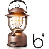 Lepro Retro Camping Lantern, Rechargeable Camping Light with 15000mAh Power Bank, Dimmable 1000 Lumen, Long Battery Life, Rechargeable Lantern for Ten