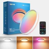 Lepro AI LED Ceiling Light, Smart 24W 1800LM Bathroom Light, IP44 Waterproof, Colour Changing & Tunable White for Living Room, Bedroom, Works with Ale
