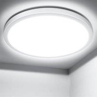 Lepro Ceiling Light 18W, 1800lm 5000K Super Bright Flush Ceiling Bathroom Light, 100W Equivalent, IP44 Waterproof for Kitchen, Bathroom, Living Room,