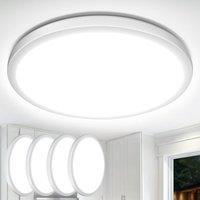 Lepro Bathroom Light, 18W 1800lm LED Ceiling Light, Waterproof IP44, 2.6cm Ultra-thin, 5000K, Round, Modern Flush Ceiling Lighting for Bathroom, Kitch