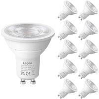 Lepro GU10 LED Spotlight Bulbs 3.6W, Cool White 6500K, 345lm, 50W Halogen Spot Light Bulbs Equivalent, Energy Saving GU10 Daylight Bulbs, No Flickerin