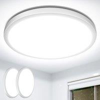Lepro 24W 2400lm Ceiling Light, 29.3cm Large LED Bathroom Light, 2.6cm Ultra-Thin, Waterproof, Daylight White 5000K, Flush Ceiling Light for Living Ro