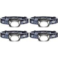Lepro Head Torch, 4 Pack Super Bright LED Headlamp with 6 Lighting Modes, Waterproof, Battery Powered LED Lightweight Headlight for Cycling Running Ca