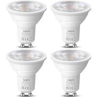 Lepro GU10 LED Bulbs Warm White, A Energy Class, 360LM, 2W (50W Equivalent), 38 Beam Angle, 50000H Life Span, 96% Energy Saving Spotlight Bulb, Non-