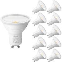 Lepro GU10 LED Bulbs, Neutral White 4000K, A Energy Class, 590LM, 3.3W (50W Equivalent), 100 Wide Beam Angle, 50000H Long Life, Energy Saving LED Sp