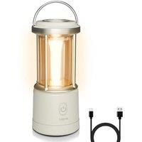 Lepro Camping Lantern, 2000 Lumen Camping Light Reachargeable or AA Battery Powered, Dimmable 5 Modes, Warm White & Cool Light, Rechargeable Lantern f