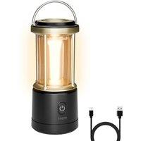 Lepro Camping Lantern, 2000 Lumen Camping Light Reachargeable or AA Battery Powered, Dimmable 5 Modes, Warm White & Cool Light, Rechargeable Lantern f