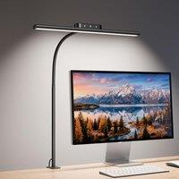 Lepro Desk Lamp Clamp, 700lm Bright LED Desk Light, 5 Colour Modes & 5 Brightness Levels, Eye-Caring, Dimmable, Flexible Office Lamp for Monitor, Read