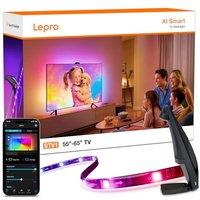Lepro STV1 AI Smart TV Backlight with Ultrawide Camera for 55-65 Inch TVs, LightIMS Instant Sync, True-to-Screen Colour, LED Lights for TV Gaming Home