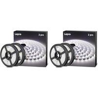 Lepro White LED Strip Light 5M (No Plug, Striplight Only), 300 LEDs, 2300lm, 6000K, Stick on LED Lights for Kitchen Cabinet Cupboard, Mirror and DIY (