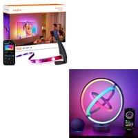 Lepro Bundle 2 Items: STV1 Smart TV Backlight for 55-65 Inch TVs & TB1 Smart Table Lamp
