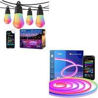 Lepro Bundle 2 Items: N1 AI Smart Neon Rope Light 10M & ZB1 Festoon Lights 15M