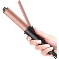 LANDOT Mini Travel Small Curling Iron - 22cm Compact Dual Voltage Hair Curler for Worldwide Use, Fast Heat Up in 30s, Adjustable Temp for Fine/Short H