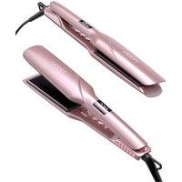 LANDOT Wide Plate Hair Straighteners - 45mm Professional Ceramic Straightening Iron for Faster Styling, Extra Shine Hair, Dual Voltage Adjust Temp 120