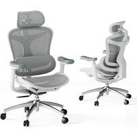SIHOO Doro C300 Ergonomic Office Chair with Ultra Soft 3D Armrests, Dynamic Lumbar Support for Home Office Chair, Adjustable Backrest Desk Chair (Whit