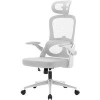 SIHOO M102C Ergonomic Mesh Office Chair, High Back desk chair with 3D Armrests, Up&Down Lumbar Support, Swivel Computer Task Chair, White Frame and Li