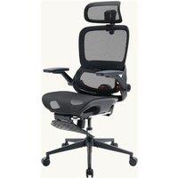 SIHOO B100 Pro Ergonomic Mesh Office Chair, Adjustable Computer Chair with 4D Dynamic Lumbar Support, 3D Extra Wide Headrest, Desk Chair with 4D Flip-