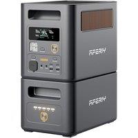 AFERIY 1800W Portable Power Station 2048Wh, Expandable to 5120Wh LiFePO4 Solar Generator & 1H Fast Charging,