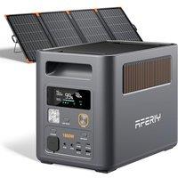 AFERIY P180Pro 1024Wh Portable Power Station with 400W Solar Panel, Expandable to 5120Wh, 25% Efficiency Foldable Solar Panel, IP67, 4 types of adapte