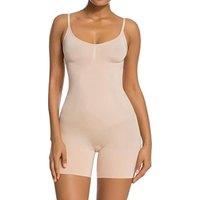 SHAPERX Women Body Shaper Tummy Control Seamless Shapewear Open Bust Mid-Thigh Bodysuit Shorts