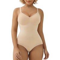 SHAPERX Women's Seamless Shapewear Bodysuit Tummy Control Body Shaper Waist Snatching Body Suit