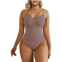 SHAPERX Women's Seamless Shapewear Bodysuit Tummy Control Body Shaper Waist Snatching Body Suit