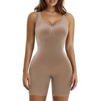 SHAPERX Women's Shaping Bodysuits Tummy Control Shapewear Seamless Body Suit Shorts Full Body Shaper