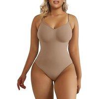 SHAPERX Women's Seamless Shapewear Bodysuit Tummy Control Body Shaper Waist Snatching Body Suit
