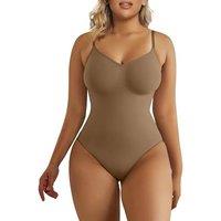 SHAPERX Women's Seamless Shapewear Bodysuit Tummy Control Body Shaper Waist Snatching Body Suit
