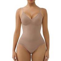 SHAPERX Shapewear for Women Tummy Control Bodysuit with Removable Pads Butt Lifter Body Shaper Shorts