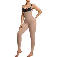 SHAPERX Hourglass Shapewear Bodysuit Leggings 360 Compression 2 Sizes Look Full Body Shaper One Piece No Roll Down