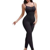 SHAPERX Hourglass Shapewear Bodysuit Leggings 360 Compression 2 Sizes Look Full Body Shaper One Piece No Roll Down