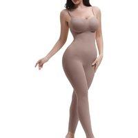 SHAPERX Hourglass Shapewear Bodysuit Leggings 360 Compression 2 Sizes Look Full Body Shaper One Piece No Roll Down