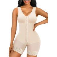 SHAPERX Shapewear for Women Tummy Control Body Shaper Fajas Colombianas Postpartum Butt Lifter Shaping Bodysuit (No Padding)