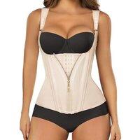 SHAPERX Waist Trainer Women Body Shaper with Steel Boned Corset Hourglass Underbust Tummy Control Waist Cincher Sport Girdle
