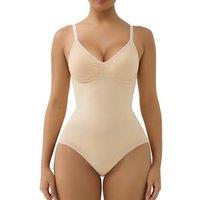 SHAPERX Shapewear for Women Tummy Control Bodysuit with Removable Pads Butt Lifter Body Shaper Shorts